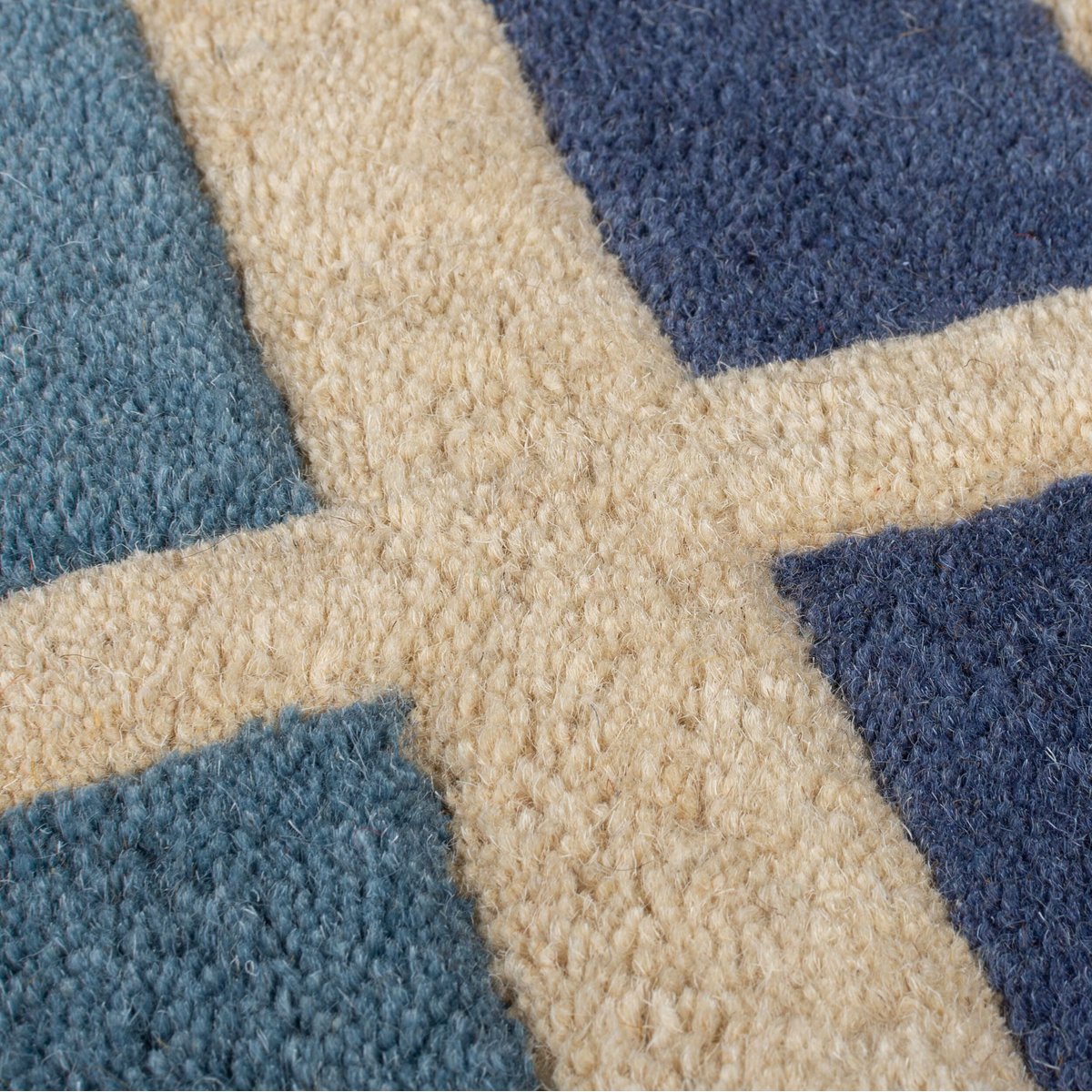 Tapis en laine BLOCKS RETRO bleu, FLAIR RUGS