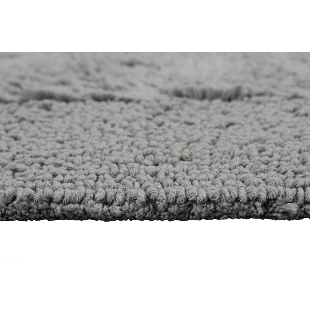 Tapis de bain coton doux réversible , FINN gris, WECON HOME