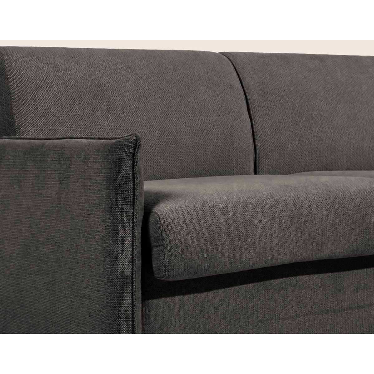 Canapé lit 3pl convertible couchage quotidien, ADELE gris anthracite, BEST MOBILIER