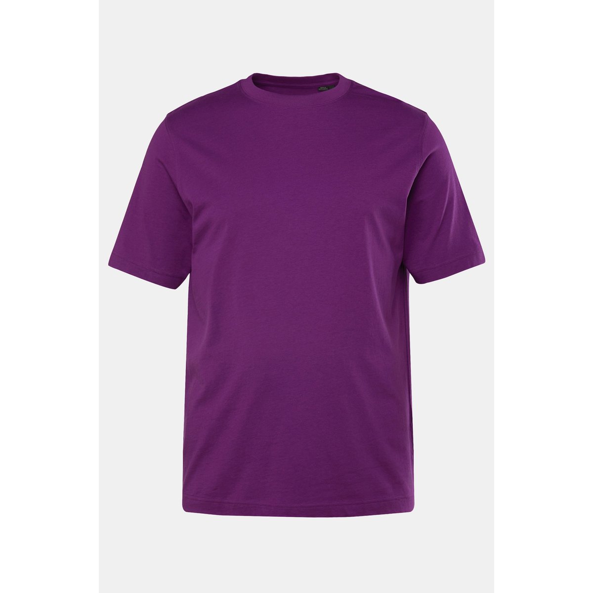 T-shirt Basic en coton peigné, col rond prune, JP1880