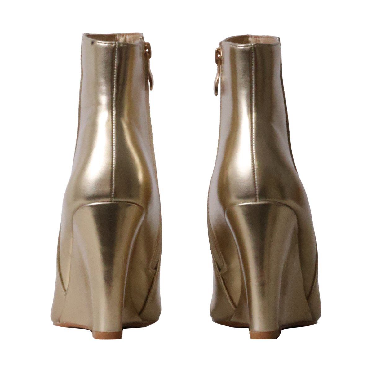 Bottines à Talon Zip or, ENZA NUCCI