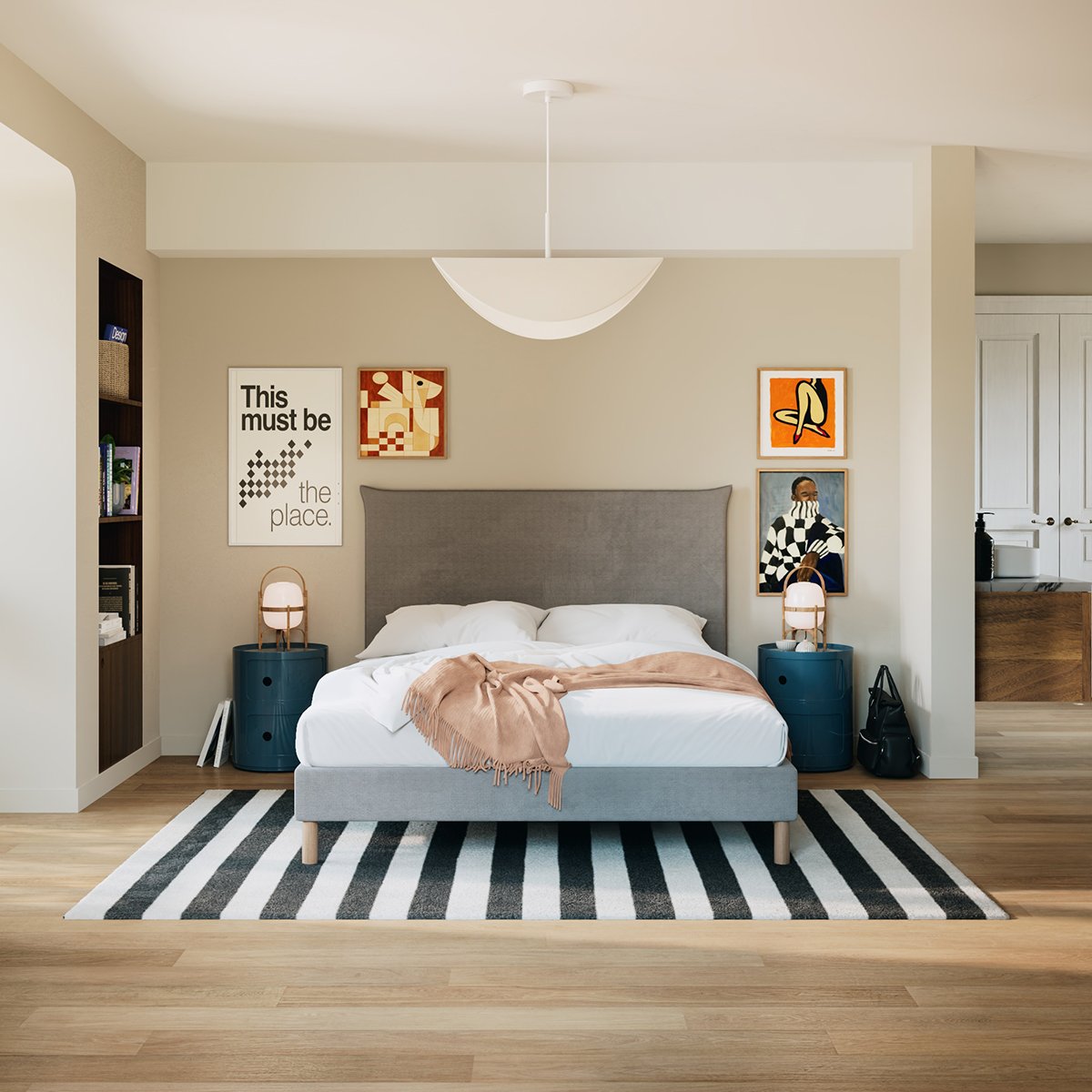Lit Design gris, SLOME