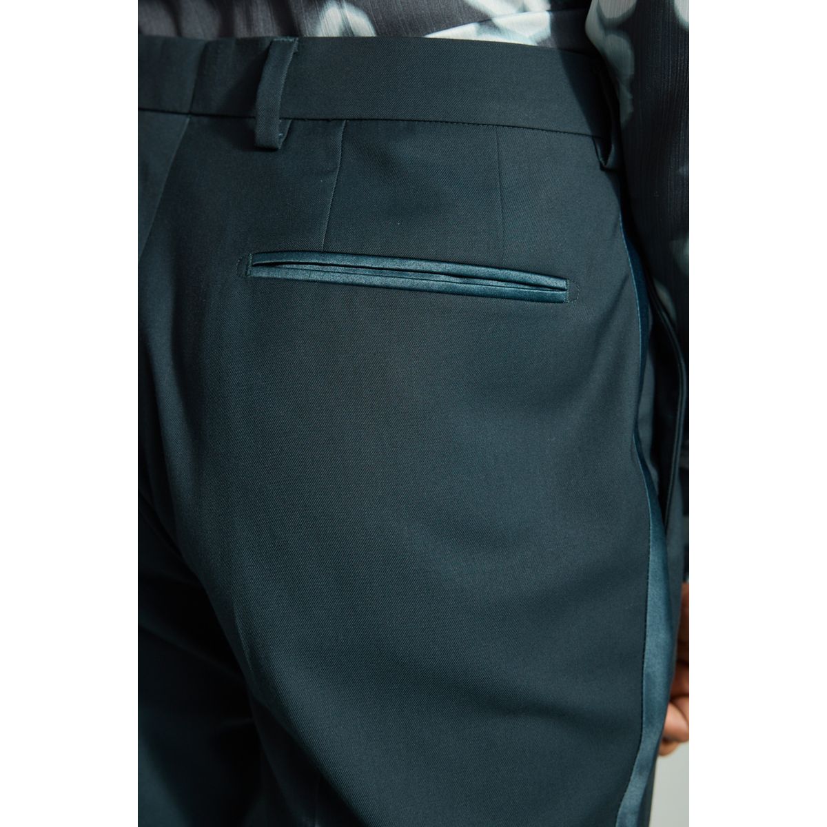 Pantalon de smoking slim bleu sarcelle, NEXT