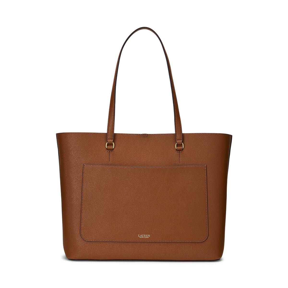 Sac tote bag cuir KARLY camel, LAUREN RALPH LAUREN