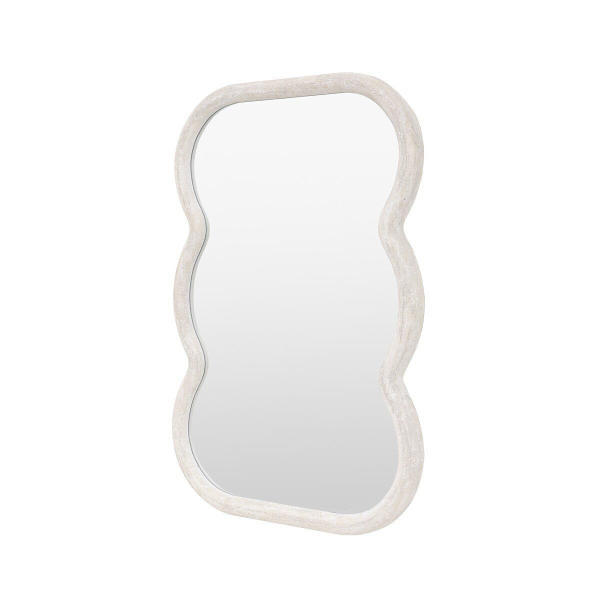 90cm Cosmo Curved Rectangle Mirror in White white, ÉDITÉ