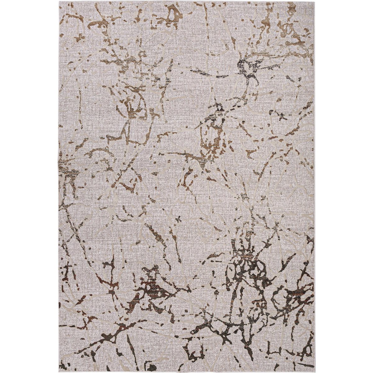 Tapis rectangulaire effet vieilli, Vintage tons neutres effet vieilli, RECOLLECTION