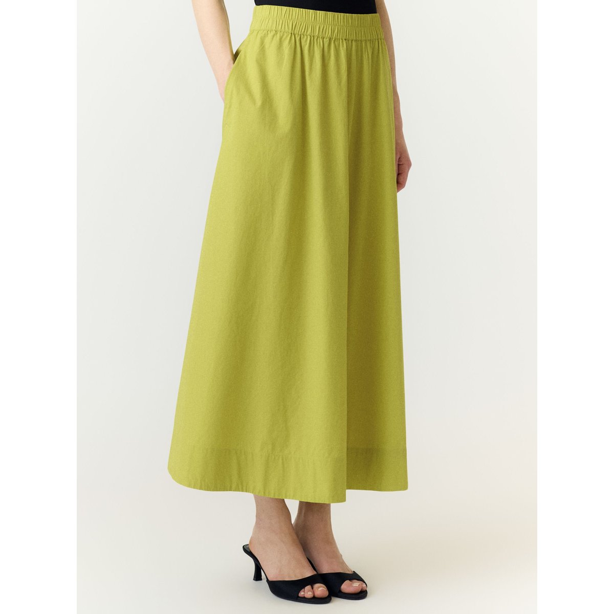 Jupe Longue vert - apple green1, YAS