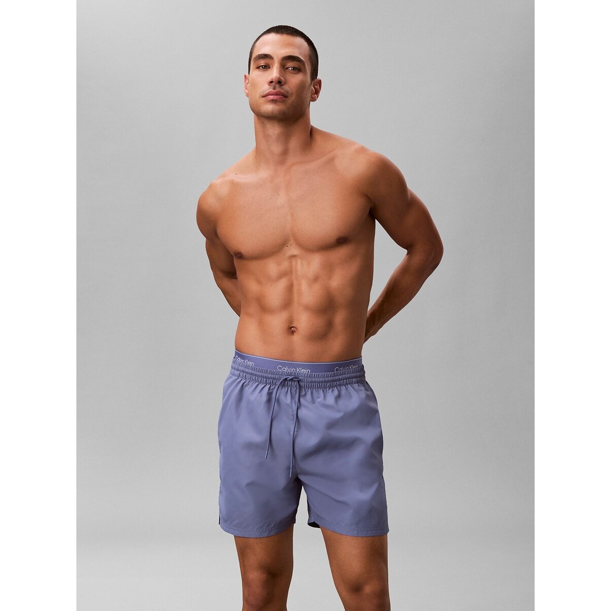 Short de bain mi-long Essential bleu, CALVIN KLEIN