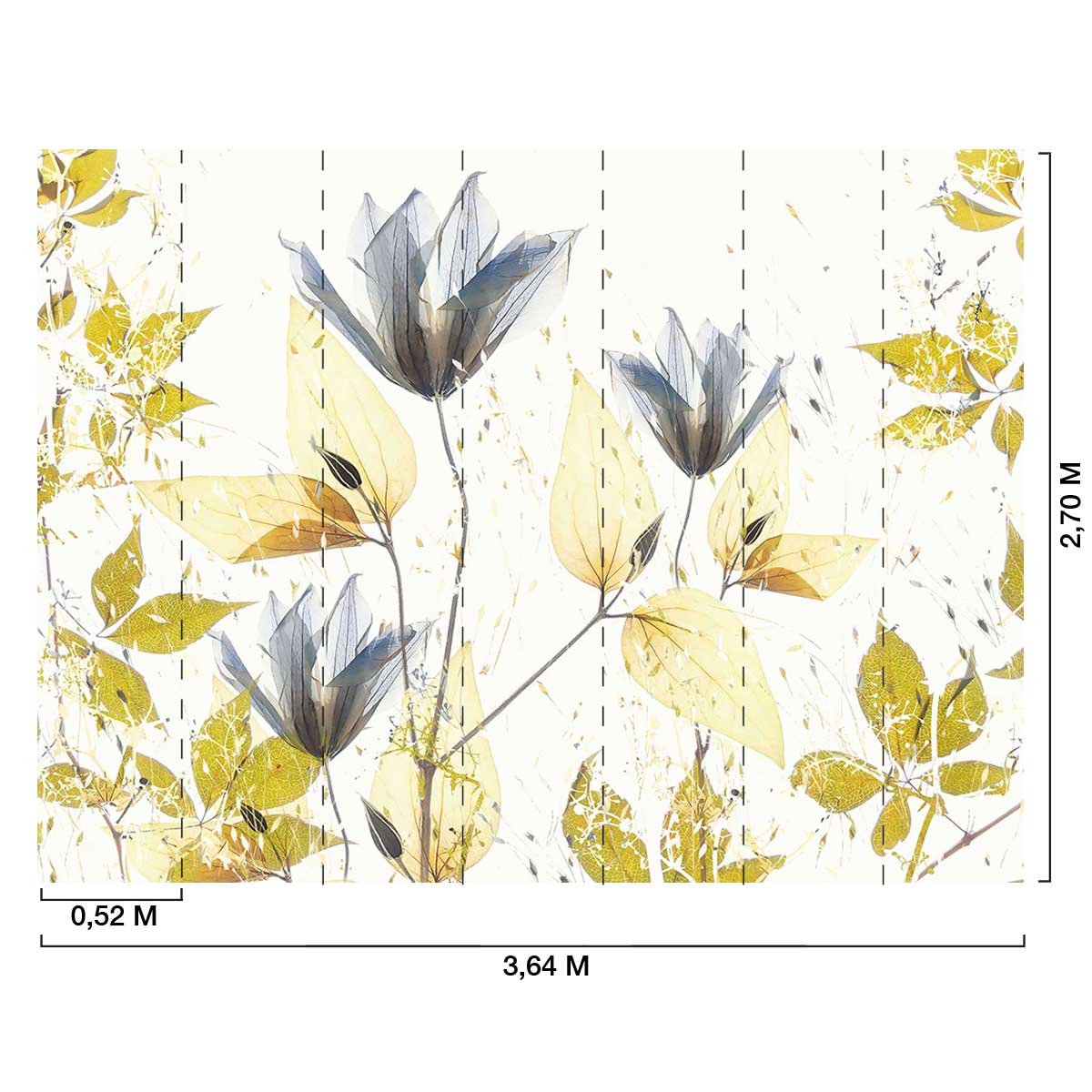 Papier peint ambiance printanière intissé, HEXOA
