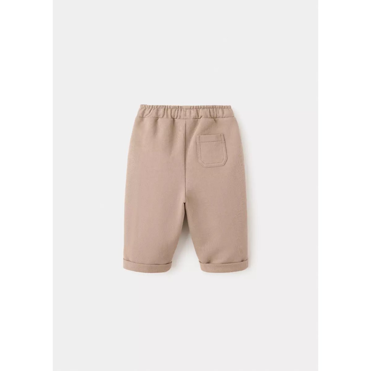Pantalon jogger coton marron moyen, MANGO BABY