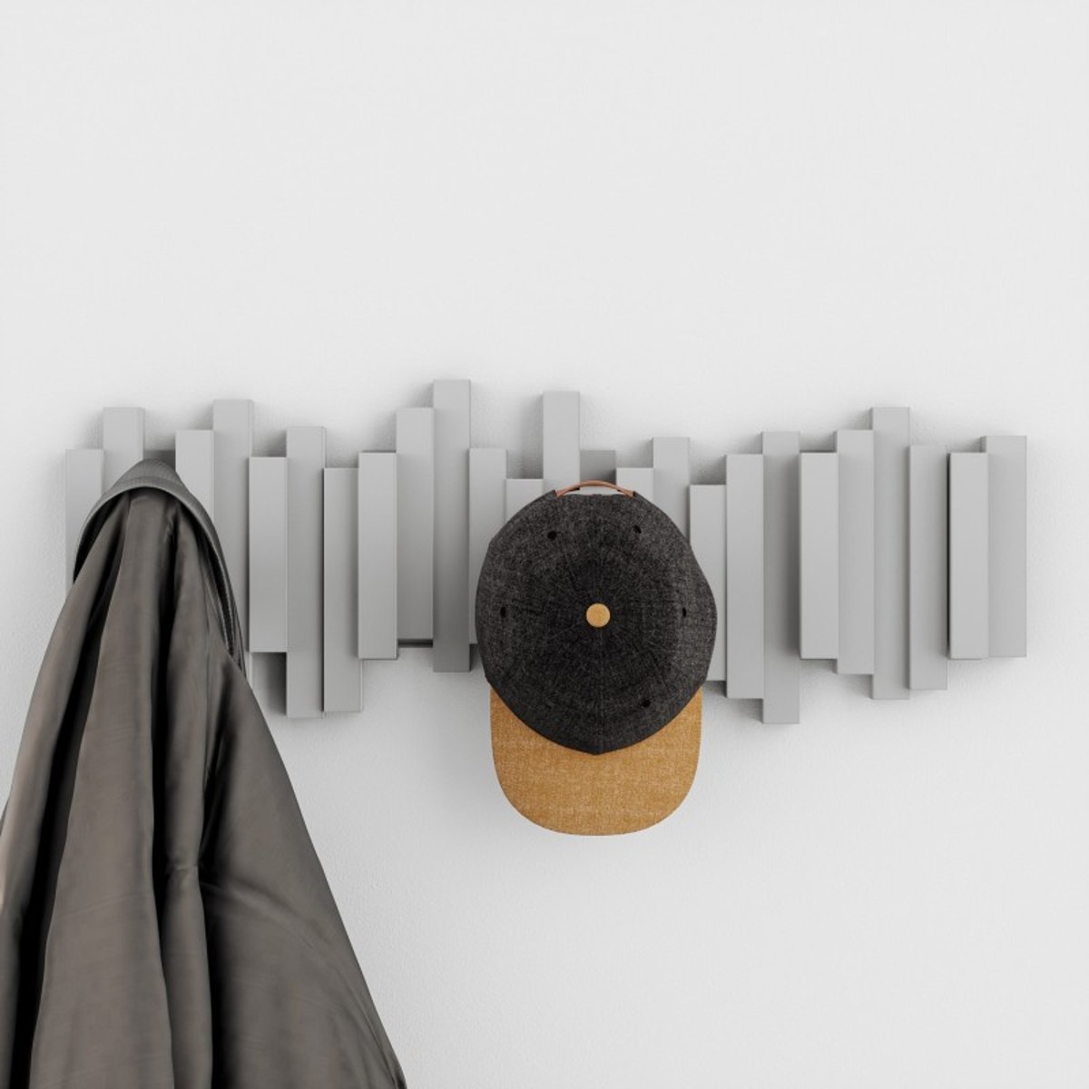 Porte-manteau design mural patères  STICKS gris, UMBRA