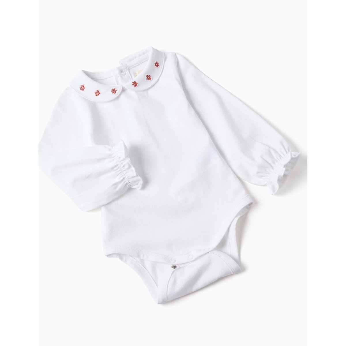 Ensemble body en coton et pantalon en maille rose, ZIPPY