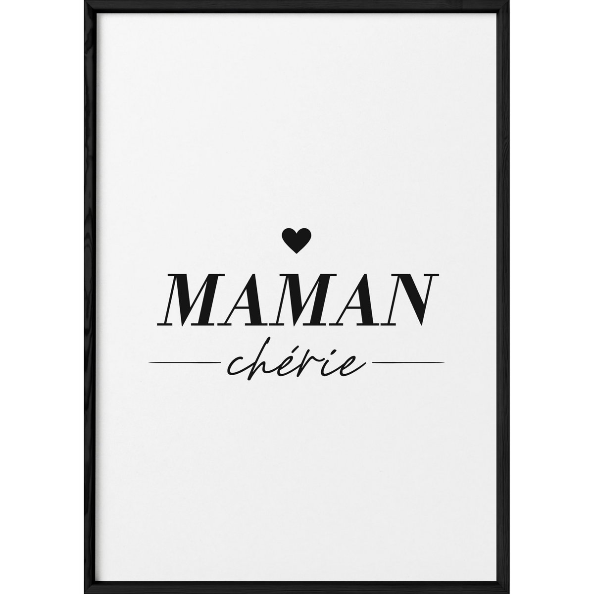 Affiche Maman chérie blanc, L'AFFICHERIE
