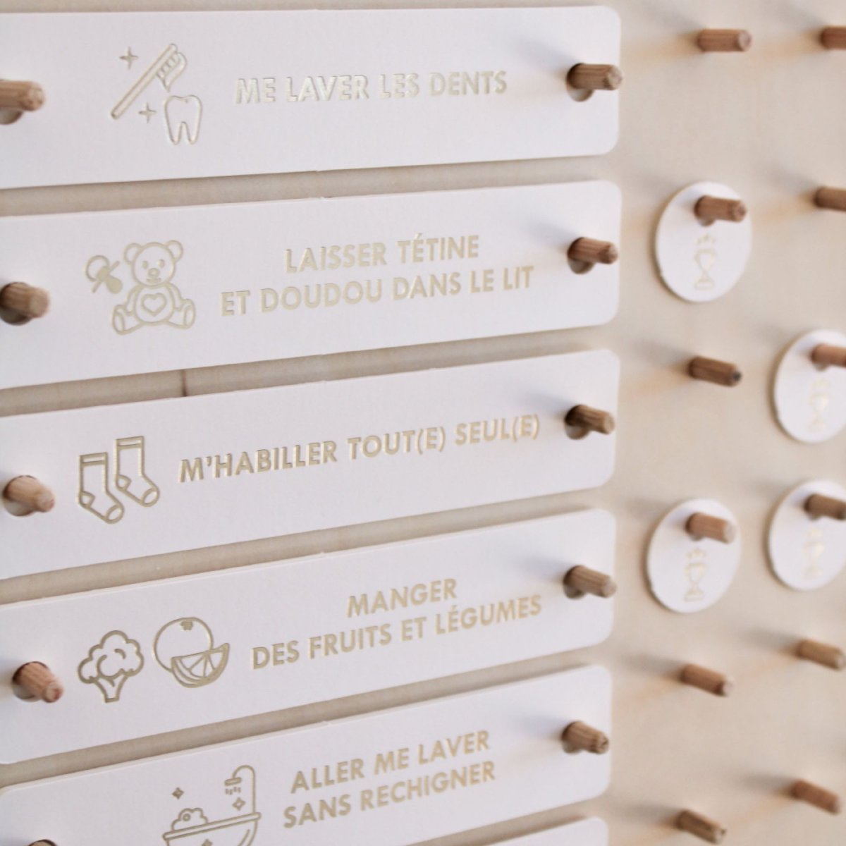 Tableau des motivations beige, ZAKUW