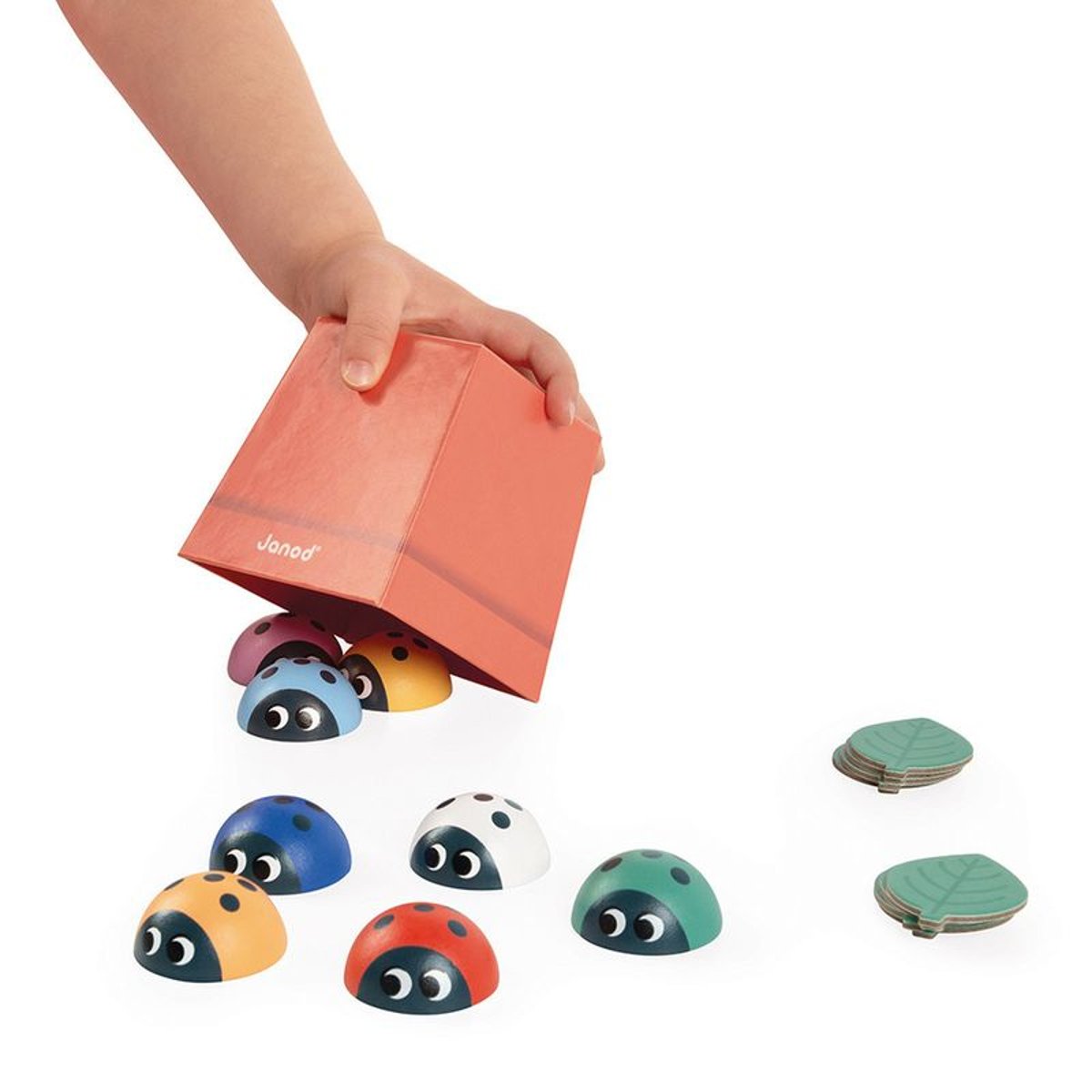 Jeu De Mémoime Coccinelles, Apprendre Les Couleurs couleur unique, JANOD