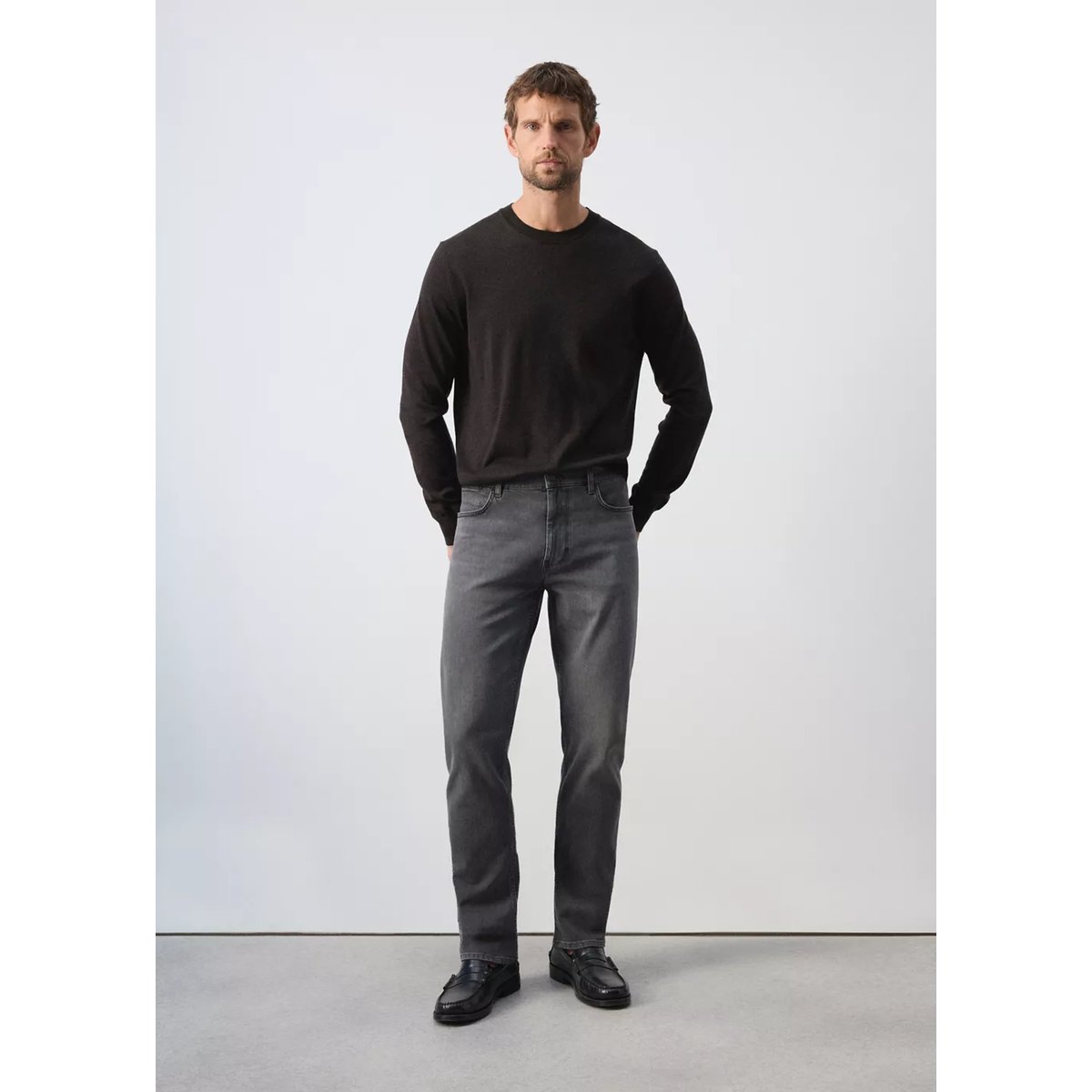 Jean Patrick slim fit Ultra Soft Touch gris denim, MANGO MAN