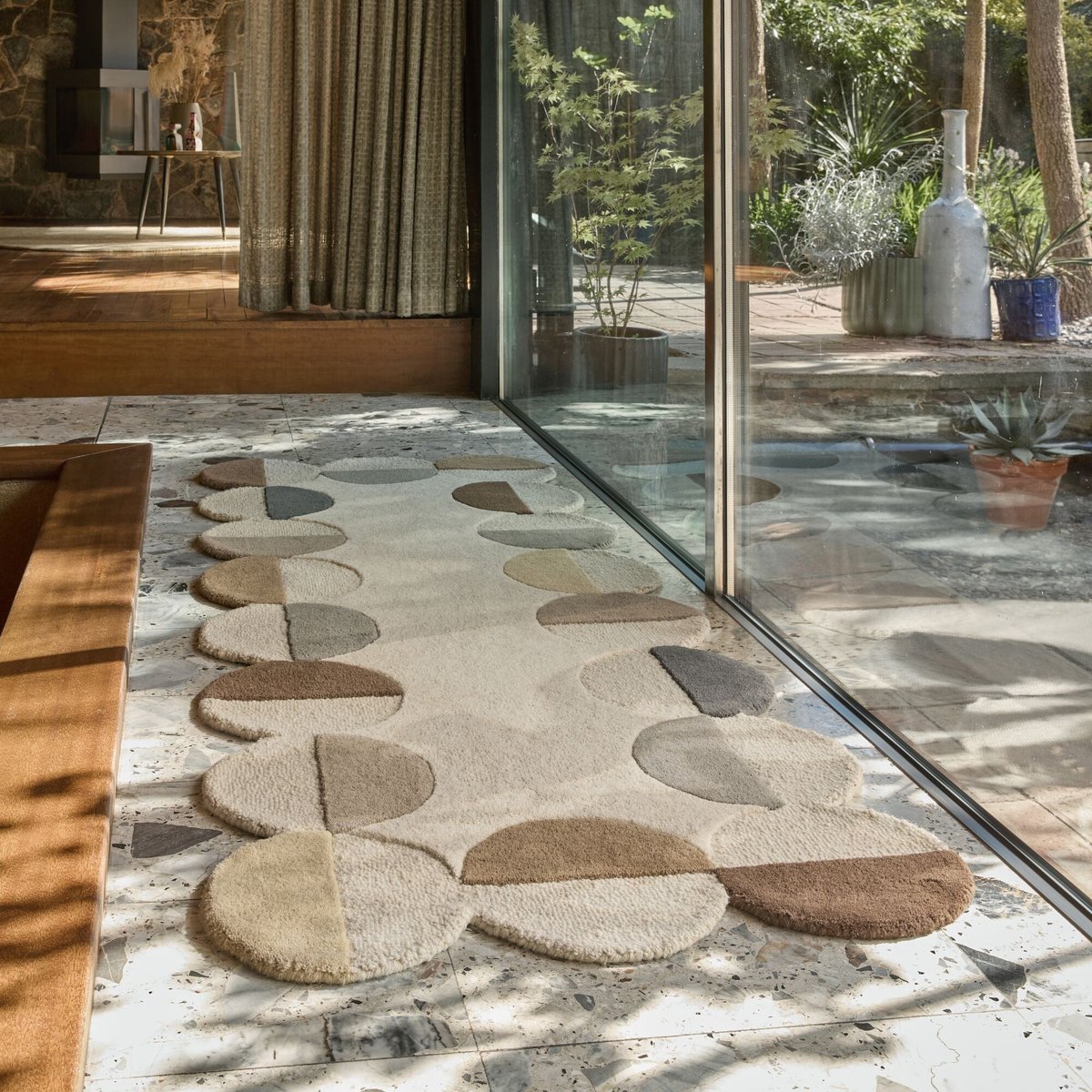Tapis de couloir en laine SMOOTHY beige, NOVATREND