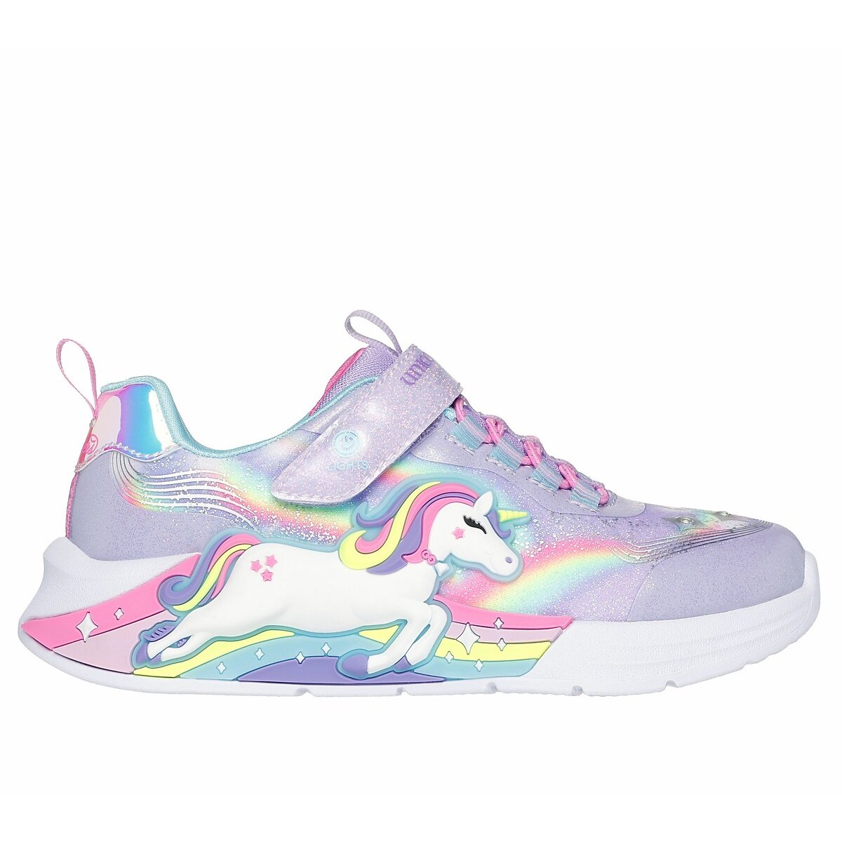 Basket lumineuse Unicorn Chaser lavande, SKECHERS
