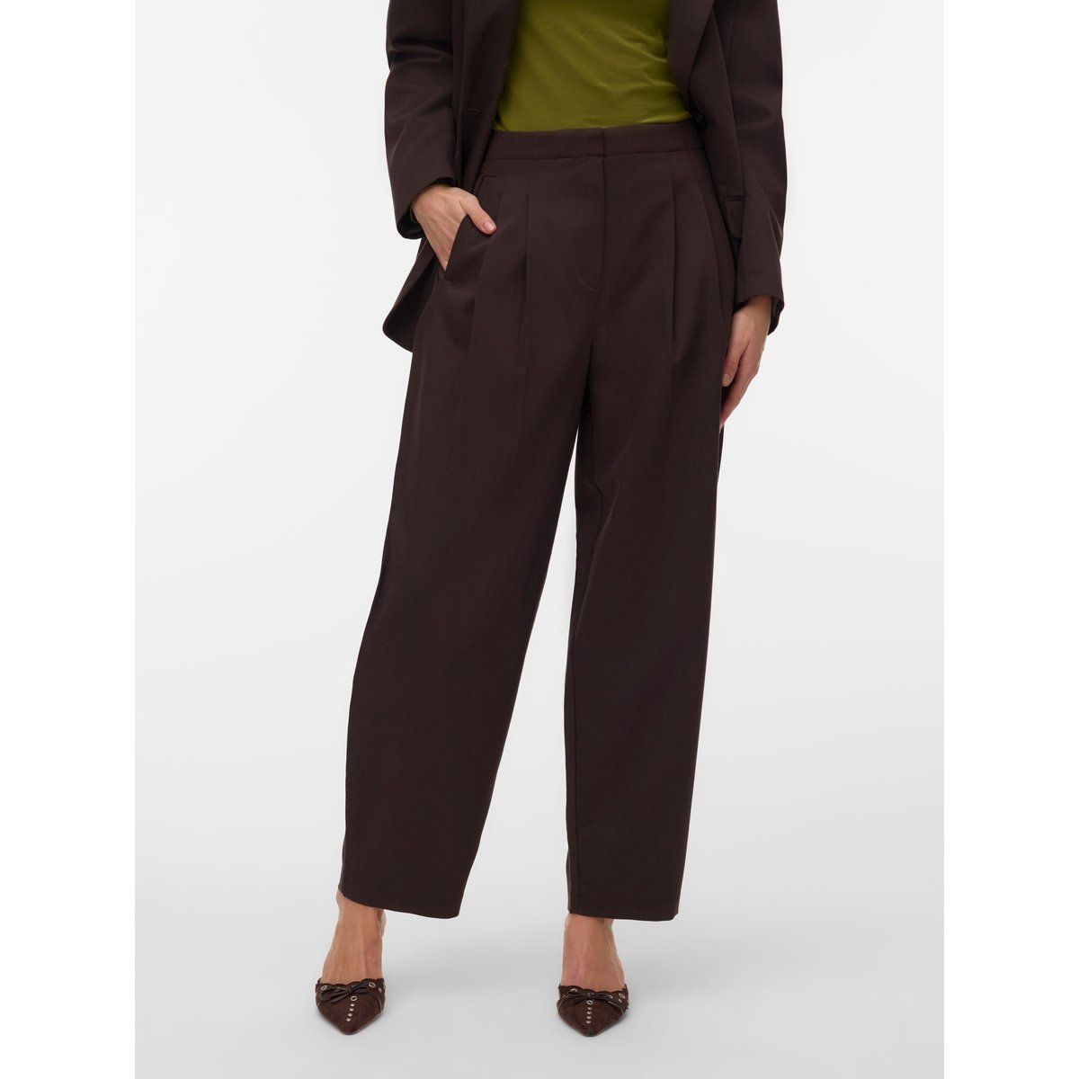 Pantalon De Tailleur marron - chocolate torte 1, VERO MODA
