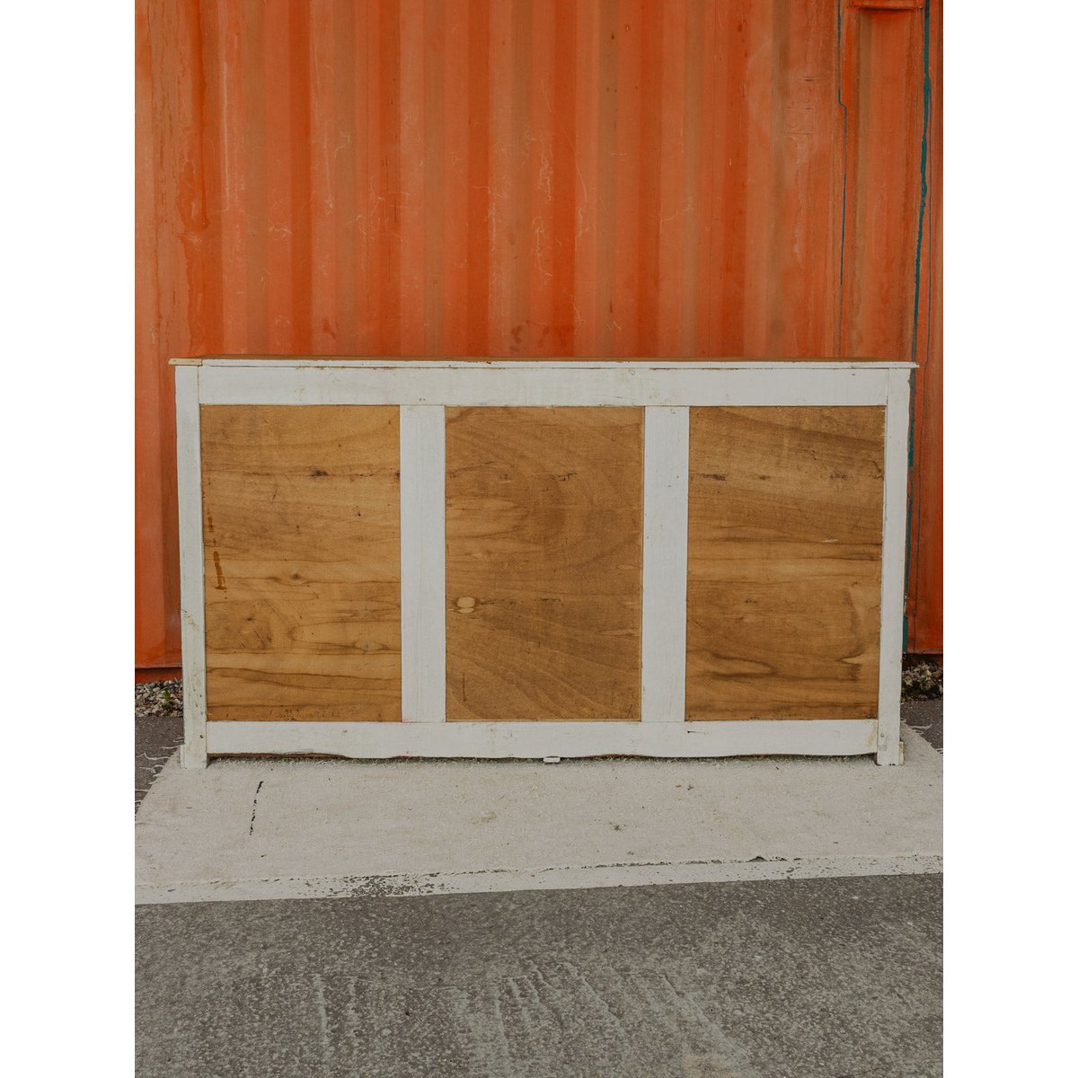 Long buffet en bois vert d'eau Gilbert N°1591 - Bon état bois clair, DEBONGOUT