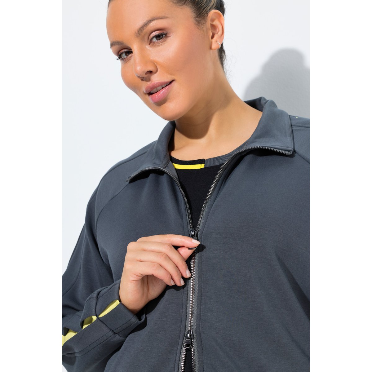 Veste en molleton rafraîchissant gris volcan, ULLA POPKEN
