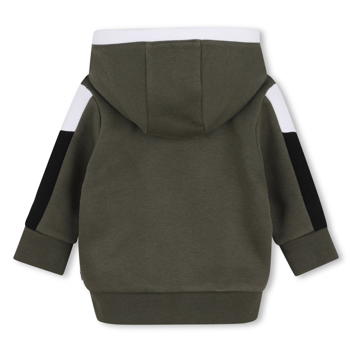 Cardigan à capuche olive, BOSS KIDSWEAR