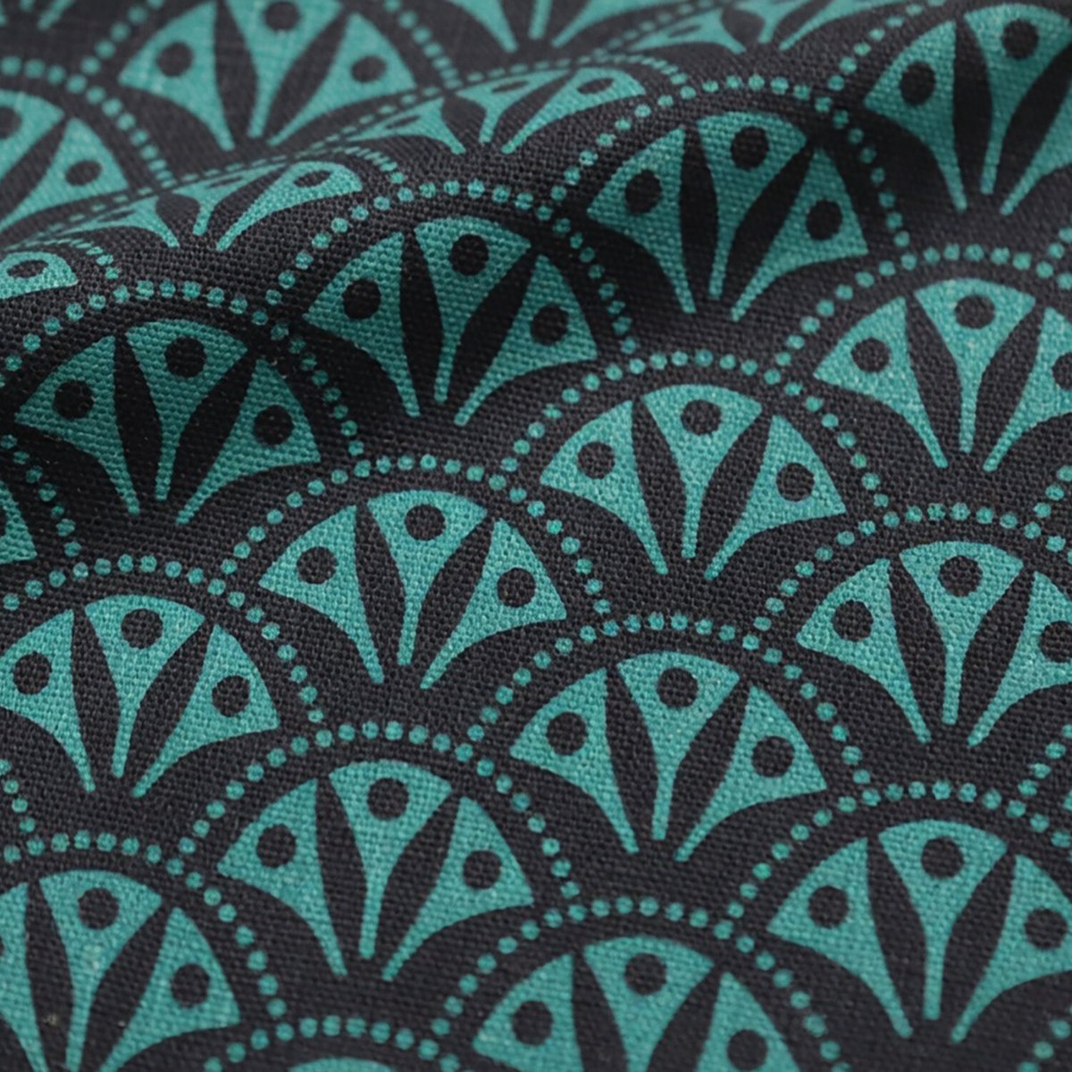 Parure housse de couette en coton imprimée, Orus multicolore, ATELIER DU COTON