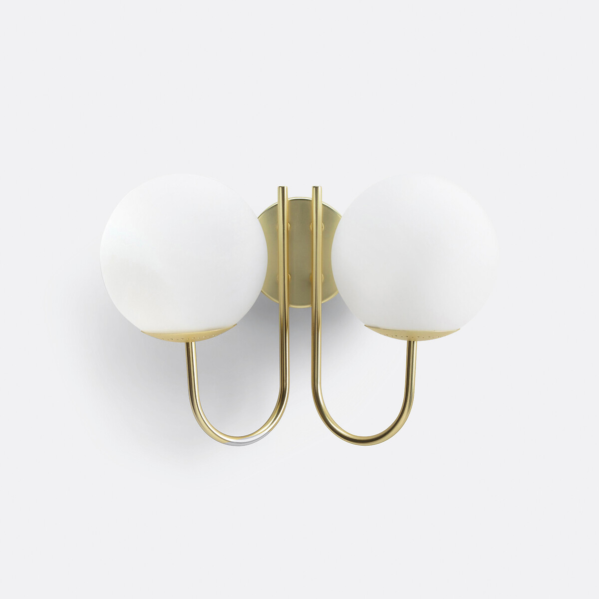 Applique laiton et verre opaline Moricio blanc, LA REDOUTE INTERIEURS