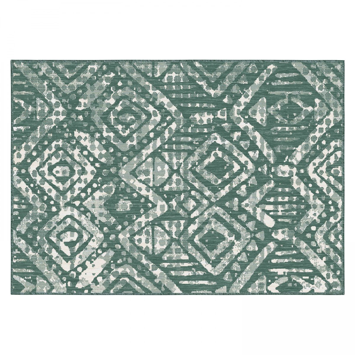 Tapis d'extérieur en polypropylène, KANO vert d'eau, OVIALA