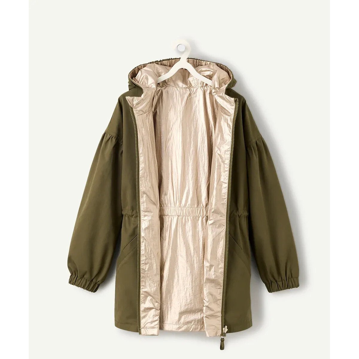Warm Reversible Parka khaki/ecru, TAPE A L'OEIL