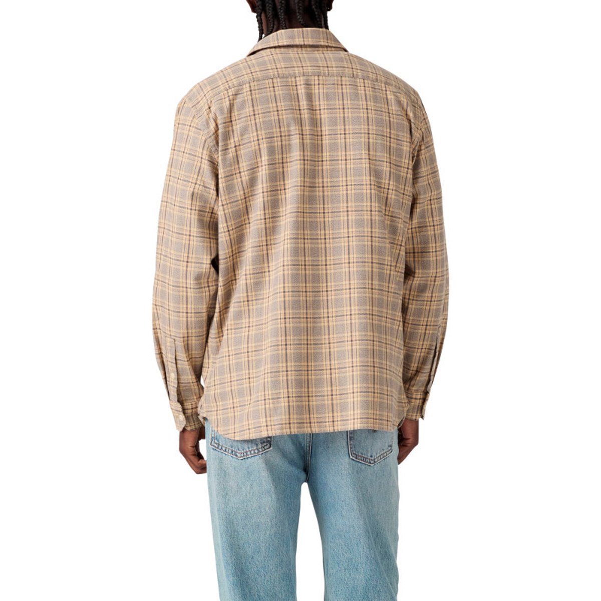 Chemise en coton beige à carreaux pourvue d'une coupe droite beige, LEVI'S