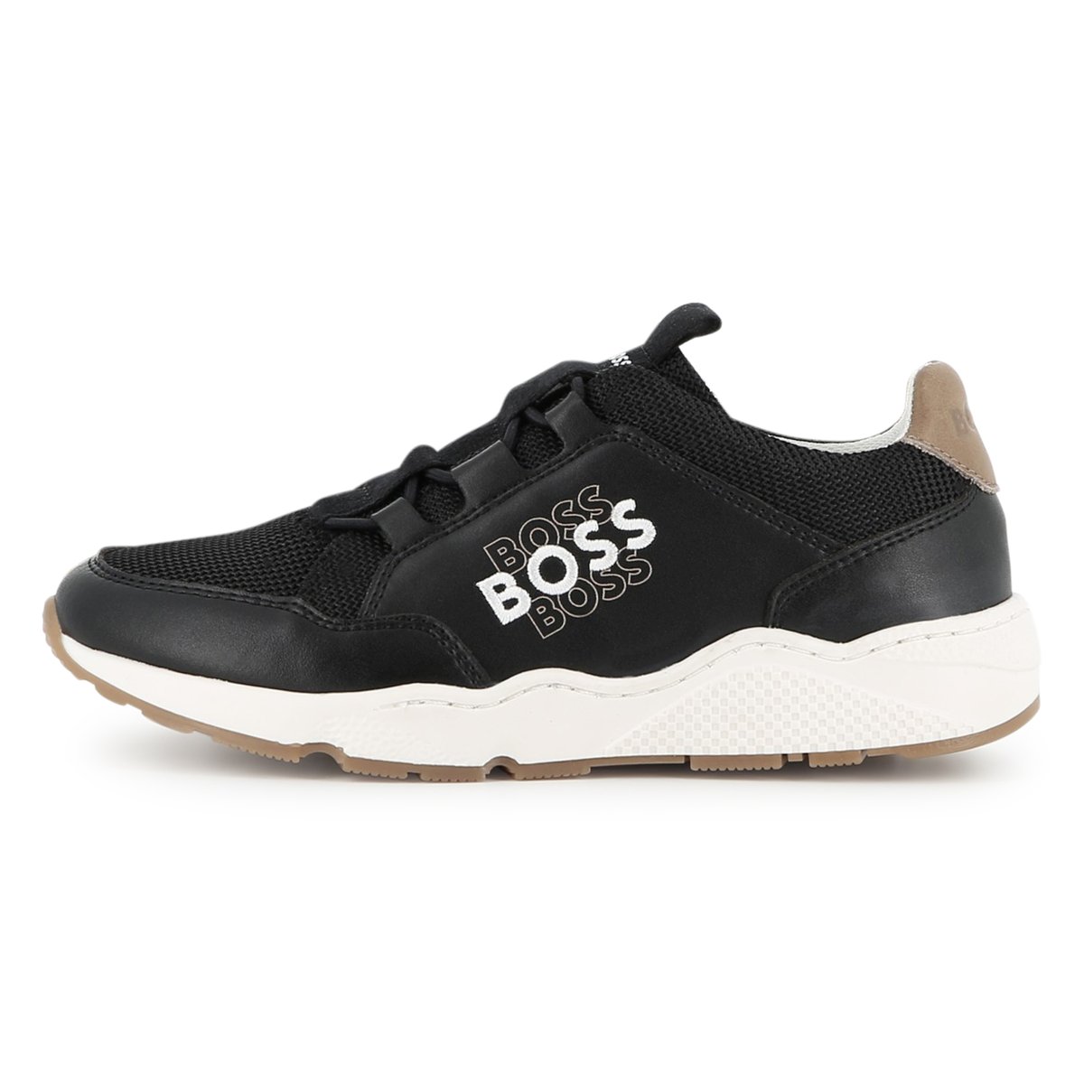 Baskets basses à lacets black, BOSS KIDSWEAR