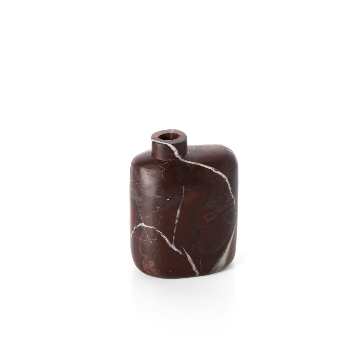 Vase en marbre ROSSO LEVANTO bordeaux, BAZAR BIZAR