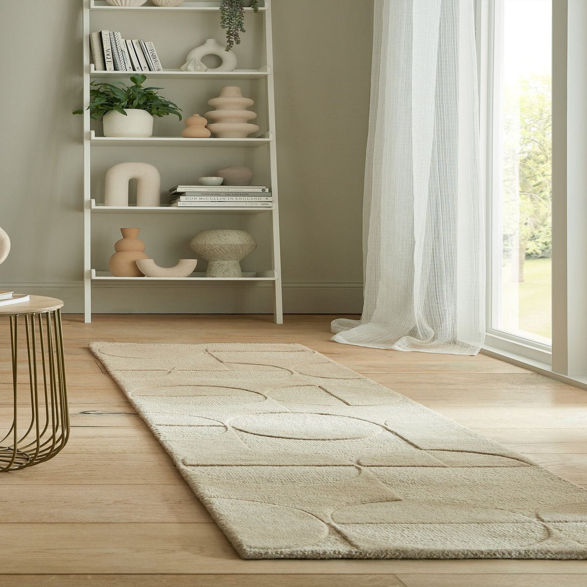 Tapis de couloir en laine GIGI beige, FLAIR RUGS