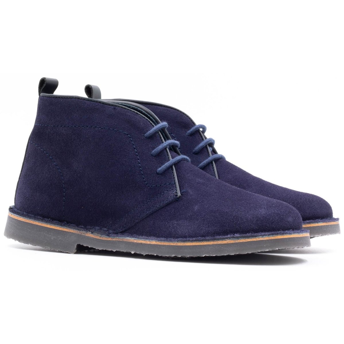 Boni Maxime - Chaussures enfant en cuir à lacet bleu marine, BONI&SIDONIE