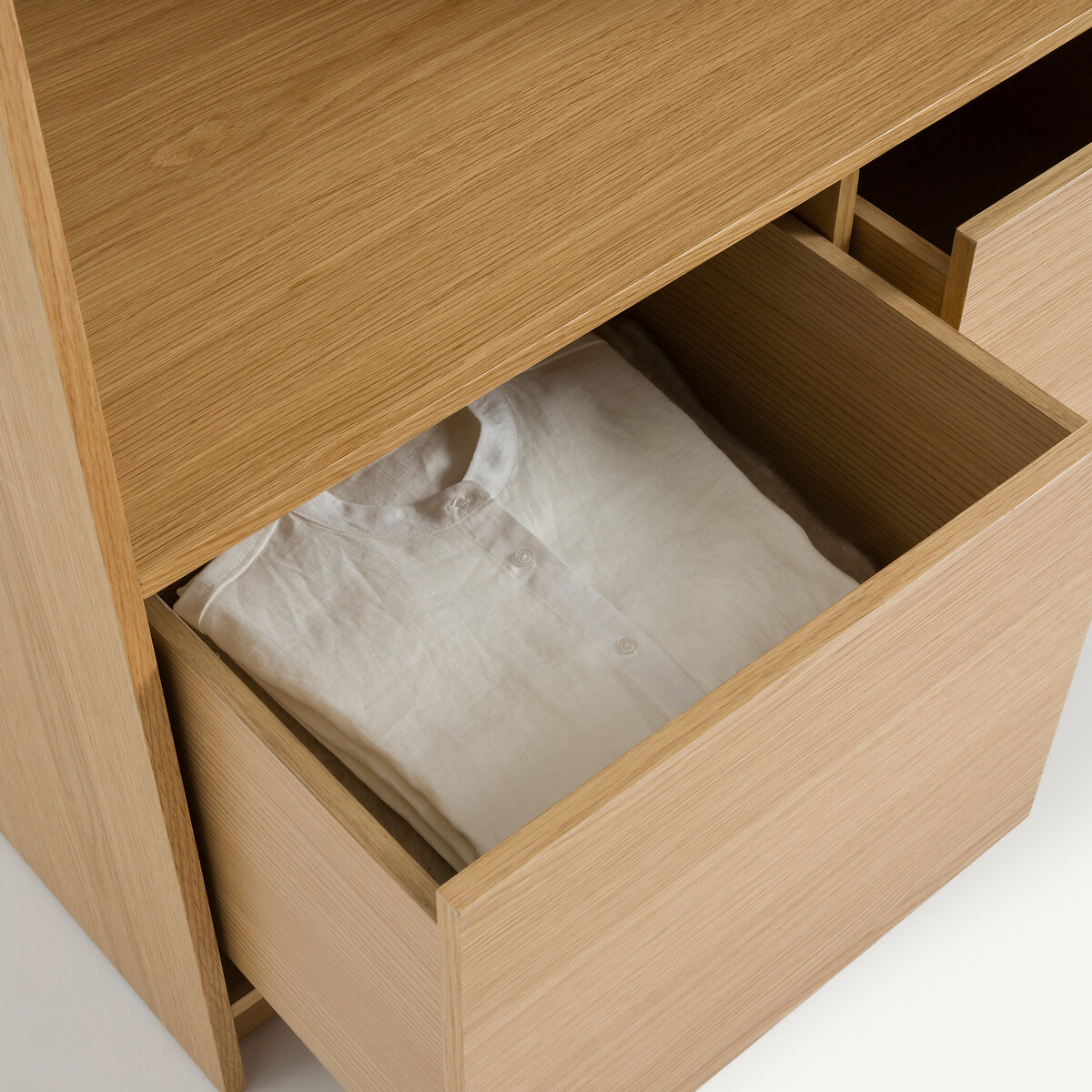 Dressing modulable plaqué chêne L100 cm, Senssia plaqué chêne, LA REDOUTE INTERIEURS