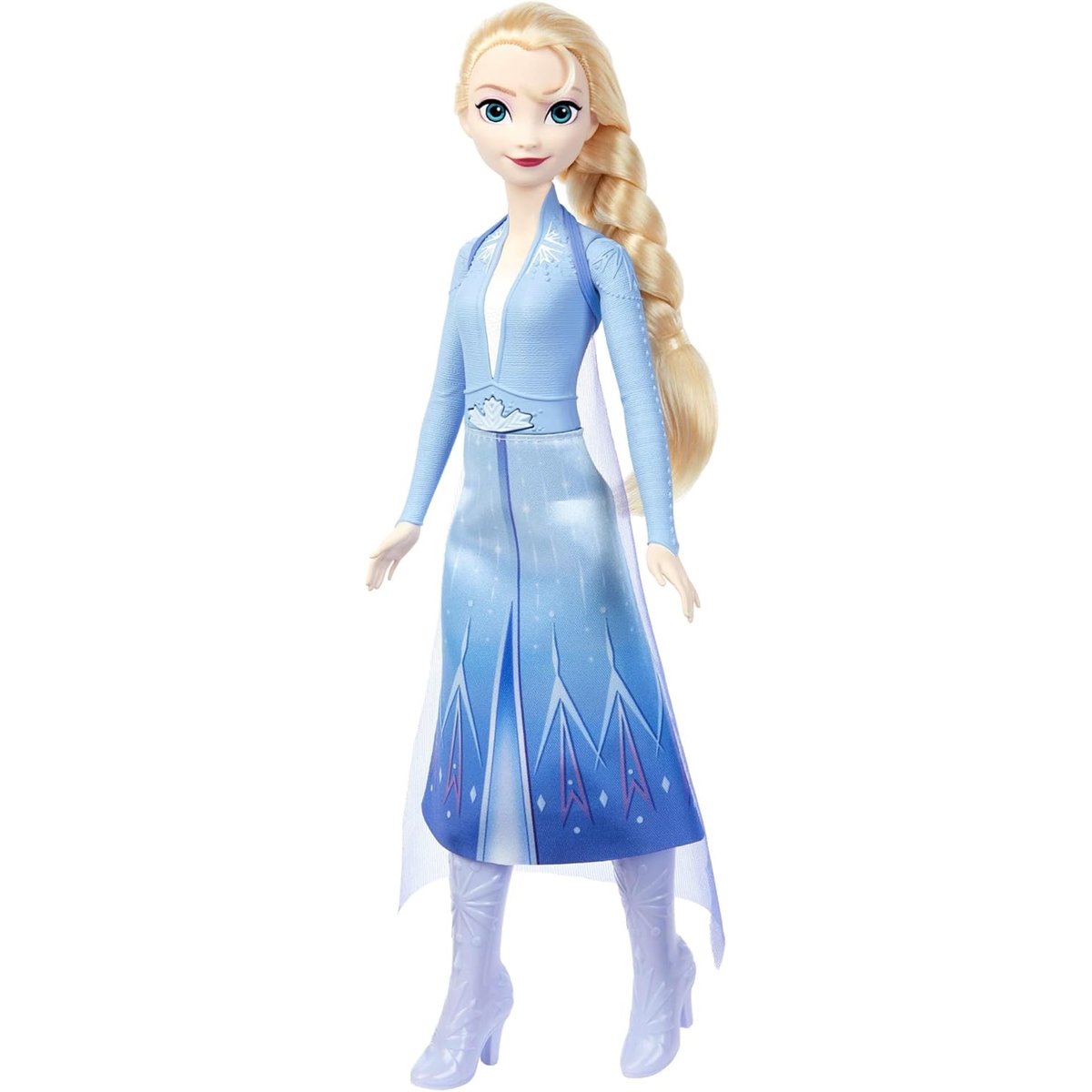 Disney - Poupée Elsa Chantante - La reine des neiges bleu, MATTEL