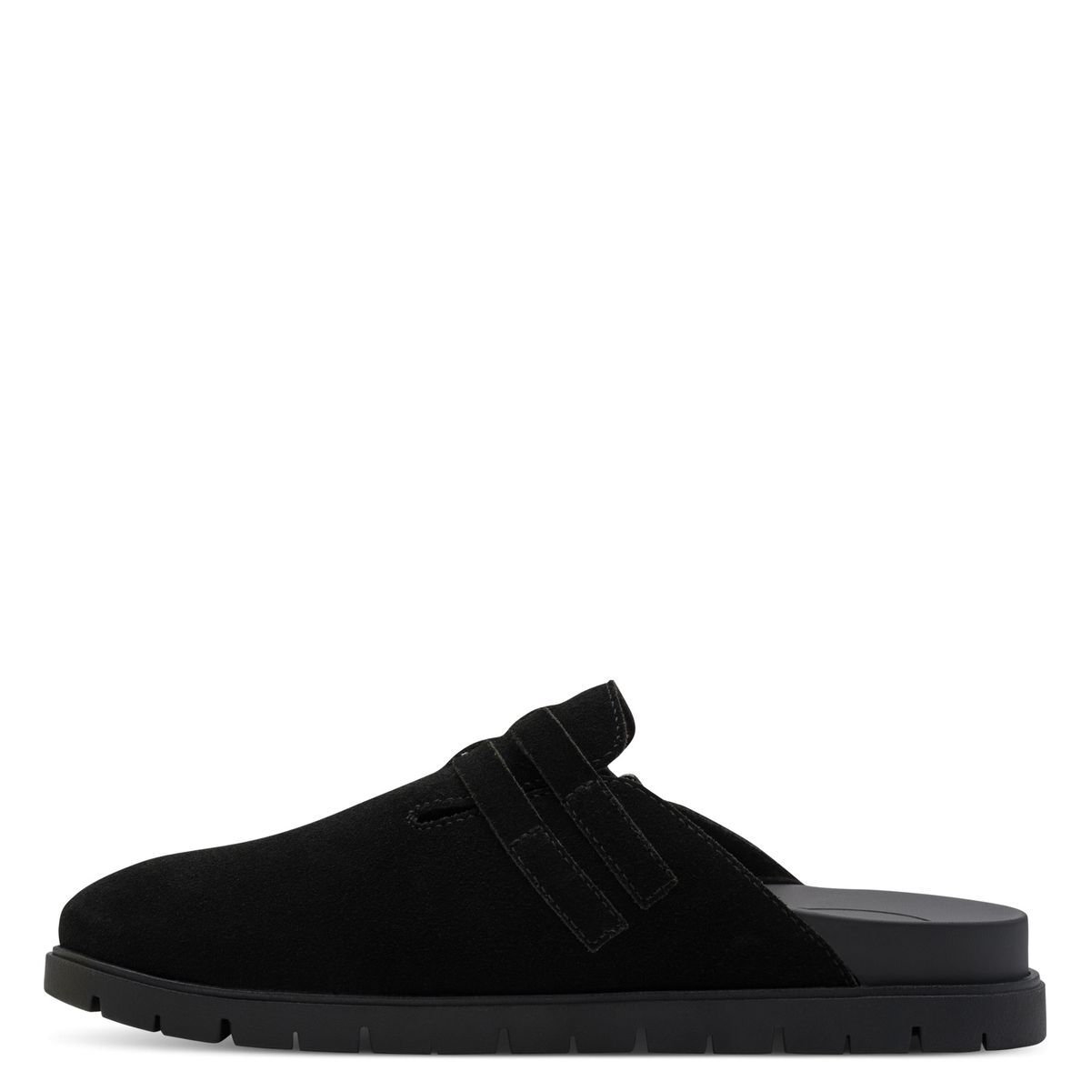 Mule en cuir noir, TAMARIS