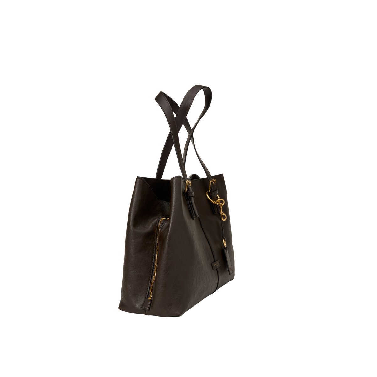Sac cabas modèle Phillis en cuir de vachette souple marron, MARC O'POLO