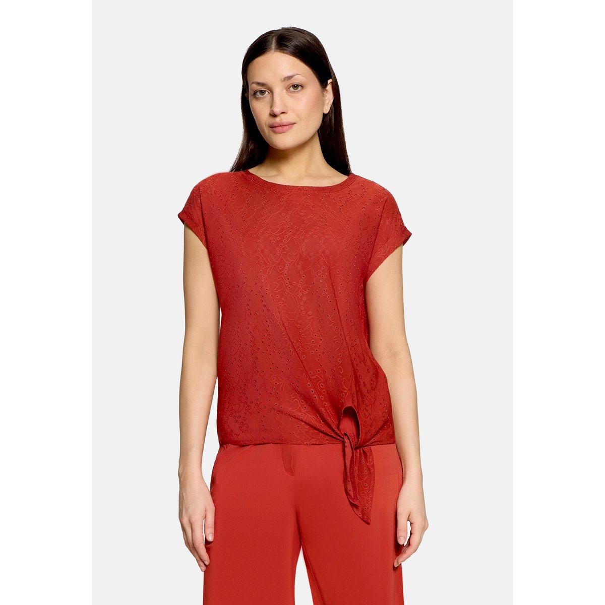 Haut casual avec structure rouge foncé, BETTY & CO