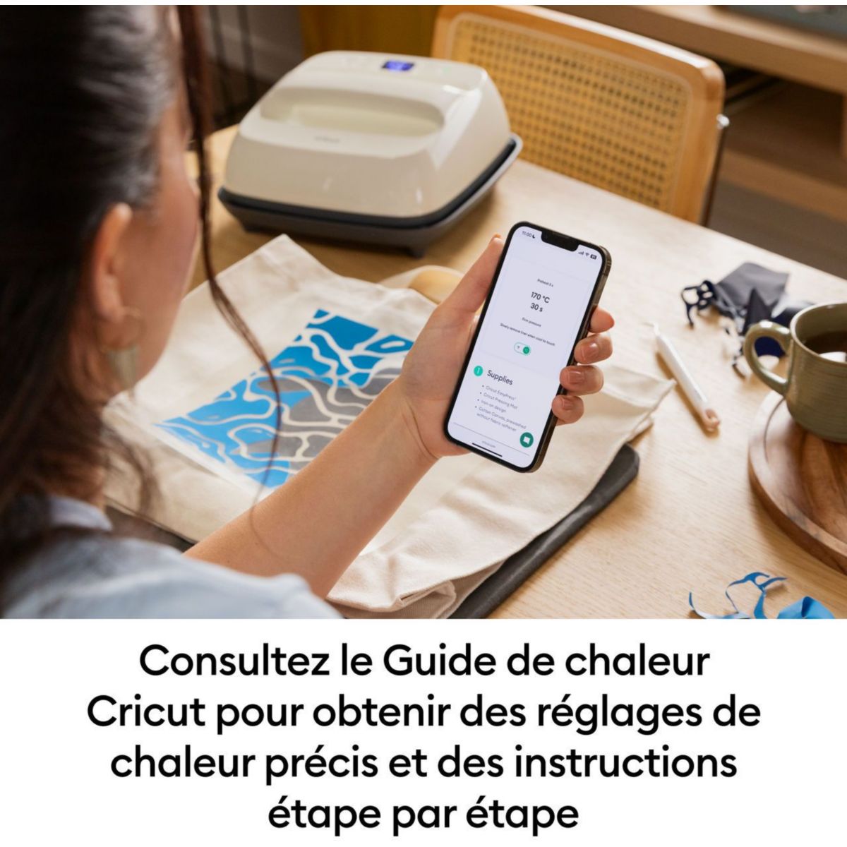 Presse à chaud EasyPress 9x9 Taupe couleur unique, CRICUT