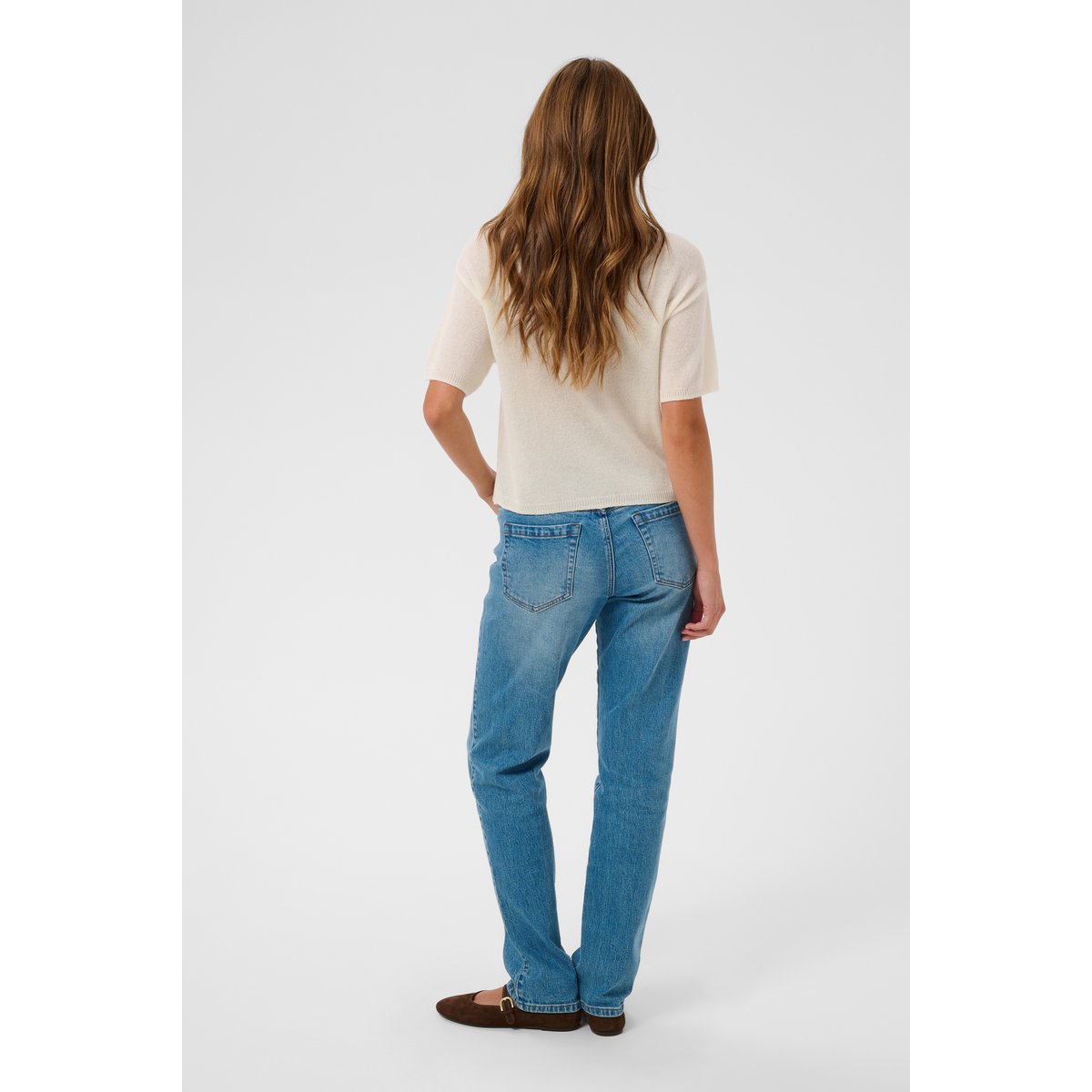 Pullover tricoté blanc whisper white, KAFFE