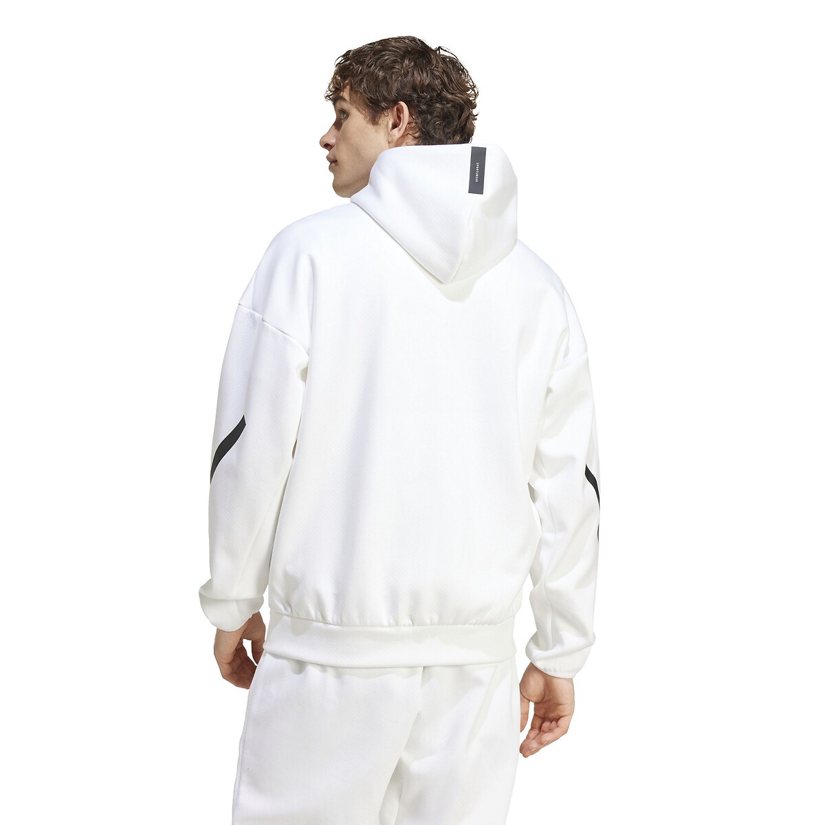 Veste de survêtement à capuche zippée Z.N.E. blanc, ADIDAS SPORTSWEAR