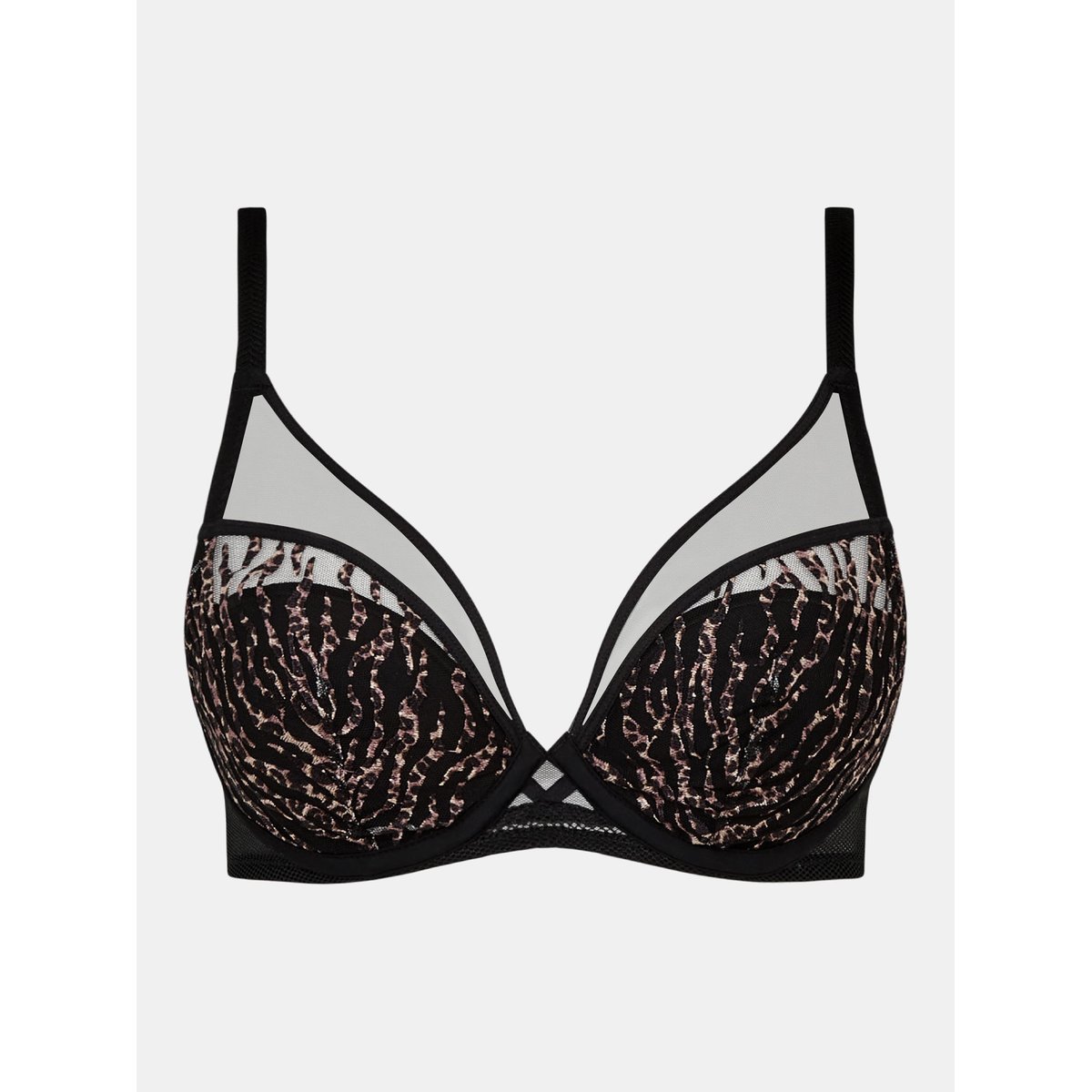 Soutien-gorge coques plongeant ELECTRA fierce leo, CHANTELLE PULP