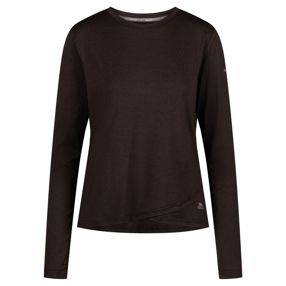 Haut de sport manches longues BRITNEY gris chiné, TRESPASS