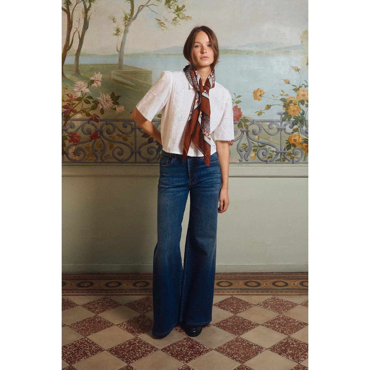 Jean flare dark denim, MOLLY BRACKEN