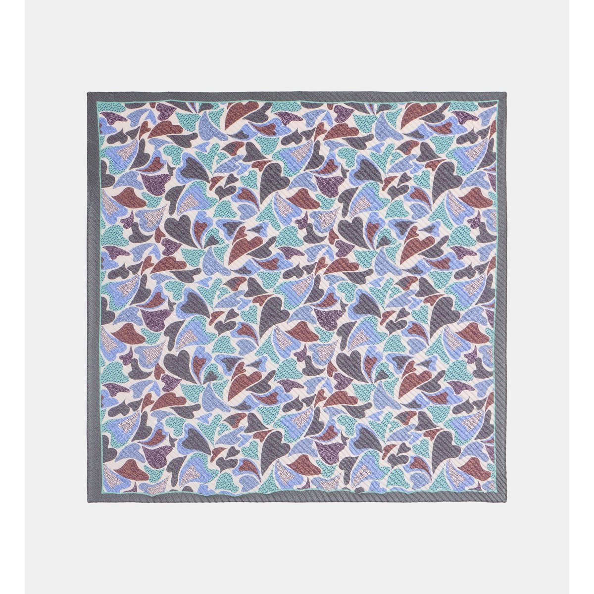 Foulard vitali à motif floral kaki, GALERIES LAFAYETTE