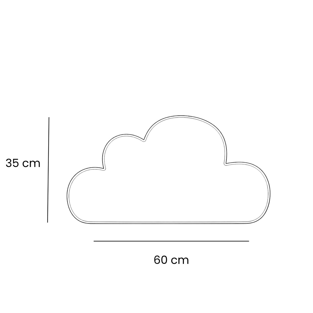 Coussin Nuage Doux pour Chambre Enfant blanc, MEOW BABY