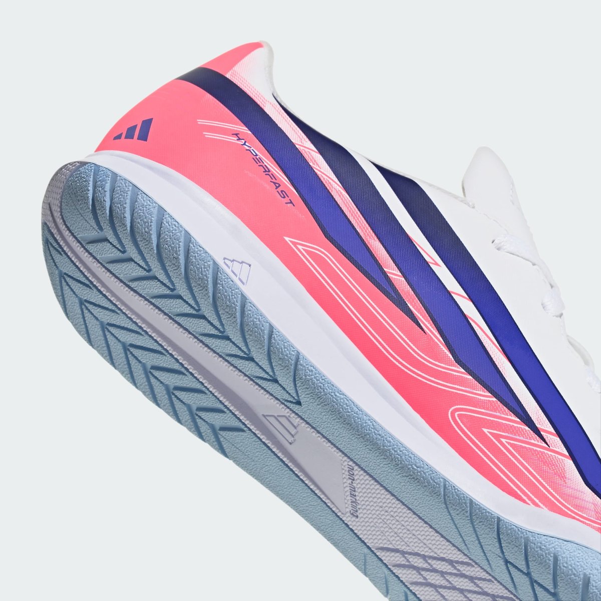 Chaussure De Football En Salle F50 Hyperfast Club Enfants Chaussure De Football En Salle F50 Hyperfast Club Enfants cloud white / solar purple / solar turbo, adidas Performance