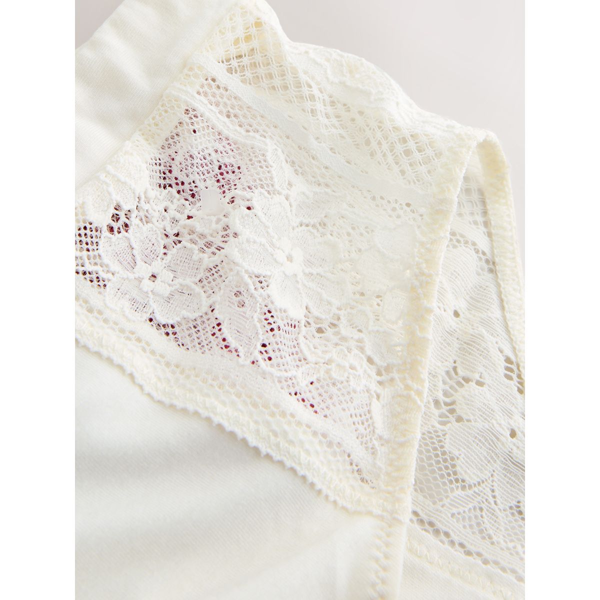Culotte en dentelle et modal, lot de 3 violet prune, NEXT